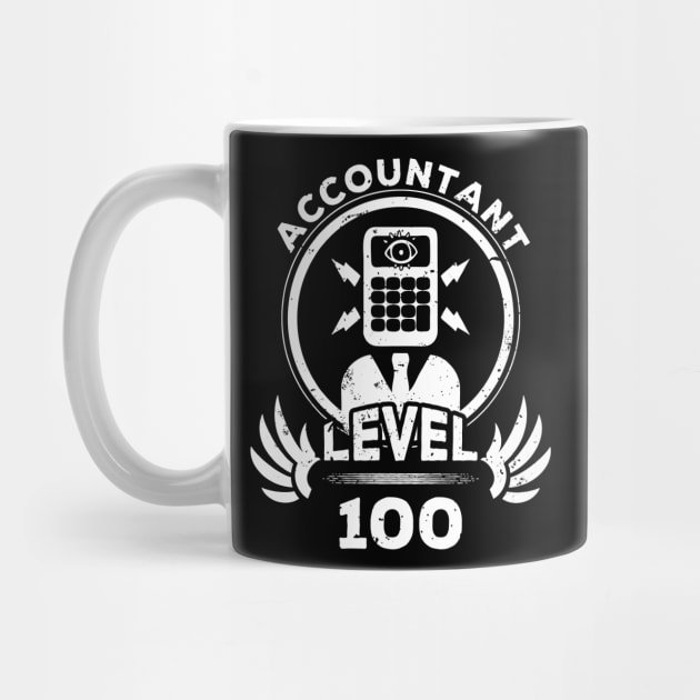 Level 100 Accountant Accountancy Fan Gift by atomguy